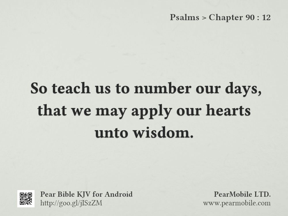 Psalms, Chapter 90:12